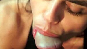 backstage f� welter drops to knees for director's MONSTER COCK deepthroat cumshot bts