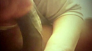 wanna see this chubby black milf deepthroat that monster bbc in the garage?