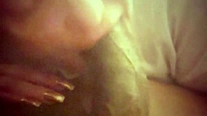 wanna see this chubby black milf deepthroat that monster bbc in the garage?