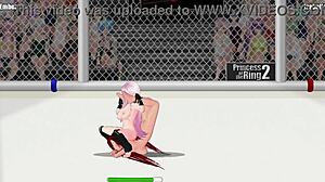 ember clashes with isabel in fierce princess ring catfight wrestling