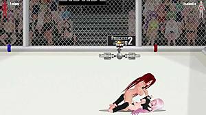 ember clashes with isabel in fierce princess ring catfight wrestling