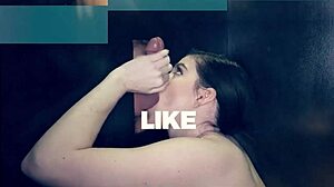 Bambi Blitz chokes down 10 massive sloppy loads in gloryhole chaos