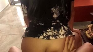 curvy latina roommate waits panty-less doggy for huge cock bro-in-law rub