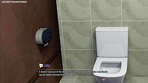 Черт! Грудастая Лара Крофт делает глубокий минет огромному BBC в глори хол!