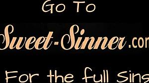 ¡Guau, adolescente elegante 18+ con tetas grandes se folla a cucharita duro!