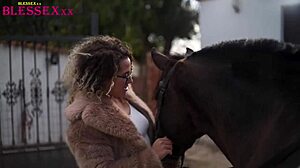 riding hard on the farm with tattooed hottie, damn! 😜