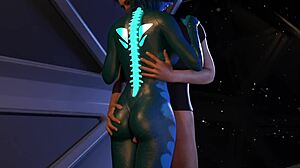 Projekt Passion Busty Cyberpunk Alien vypičať tvrdo análne