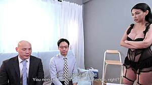 Milf prueba candidatos con tragada intensa de semen