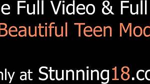 Lucy atemberaubend im weißen Kleid im Wald