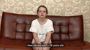 Кастинг девственницы Samanta Groms был диким! Её первый раз показал ту большую русскую жопу.