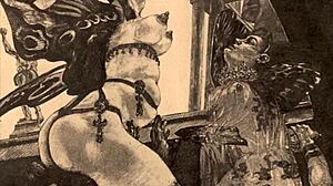 Vintage erotisk anime hentai-illustration med retro tecknad vibe 😍