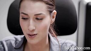 hot secretary lets married boss take control, oops... bella round so tempting.