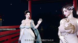 וואו, תראו יפהפיה סינית שנלקחת חזק על ידי זקן רזה בפעולה מלאה בתשלום!