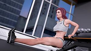 Hayret! Sevimli oda arkadaşım 2 aldatıcı kadın 3D'de vahşice biniyor!