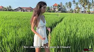 Carina raccoglitrice di riso 18 anni si fa riempire dal capo in fattoria