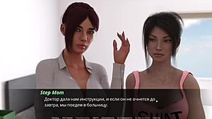 Enfermeira amarrada e fodida de quatro no hospital no jogo Echoes of Lust