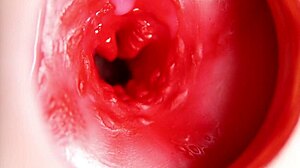 This stunning redhead's pussy grips my cock tight with every thrust. Camera captures every pulsing detail inside!