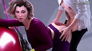 Застрявшая мачеха эксплуатируется пасынком в апокалиптической запретной хентай игре часть 4