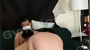 Caramba, Você Tem Que Ver Esse Trio Gay Asiático Fodendo Sem Camisinha de Lingerie!