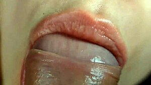 Ekstrem nærbilde blowjob nytelse med hjemmelaget gay par action