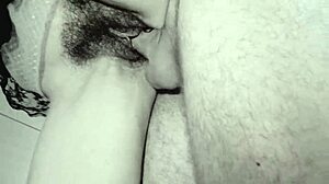 Cumming deep inside my hairy pussy during a close-up homemade ride.