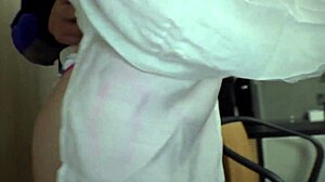 young busty asian babe rides hard in wild cumshot action