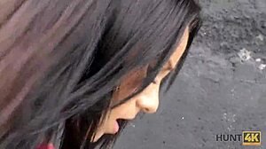 הבחור צריך כסף, אז למה לתת לזר לזיין את החברה החמודה ליליאן עבור Hunt4k?