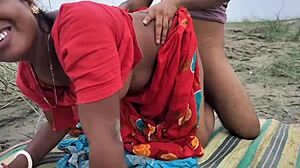 印度场景夫妻户外角色扮演