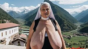 Fantazijske babice razkazujejo ovisle joške v divji cerkveni sceni! 😜