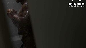 Modelmedia Asia - 妻子痴迷黑人同事的巨大鸡巴