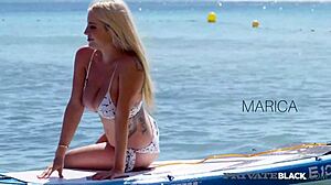 السمراء الساخنة ماريكا شانيل تحصل على قضيب أسود في مؤخرتها