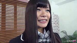 uncensored jav porn, petite 18+ japanese teen 18+ get first bukkake and multiple creampies at gangbang by old guys