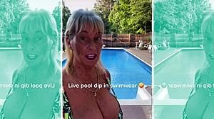 I tried on bikinis and outfits, this 64 year old mature granny haul