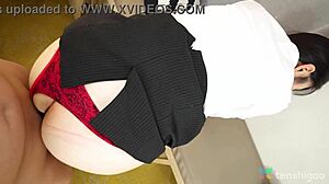 Asian Kei Muto With A Shaved Pussy And Small 18+ Tits Has Fun With A Hard Cock In The Office